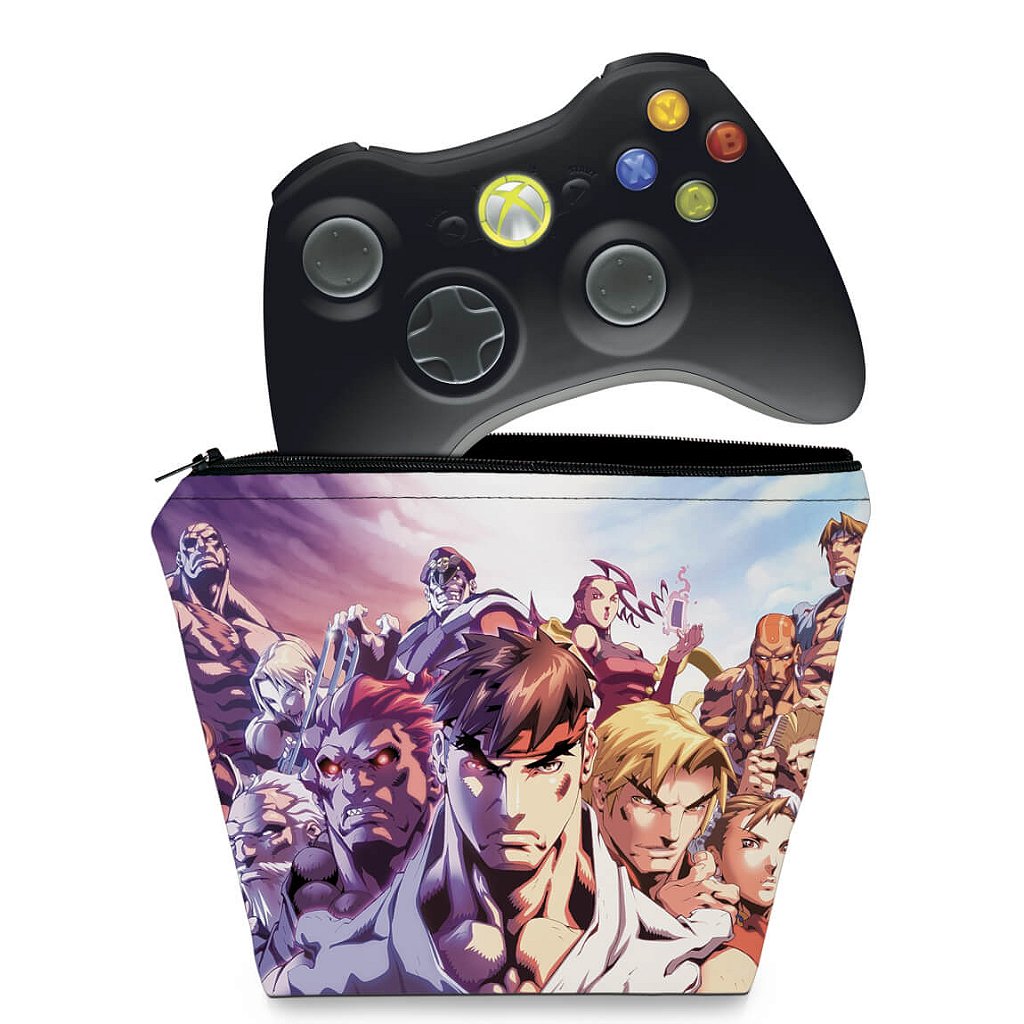 Capa Case Xbox 360 Controle - Street Fighter
