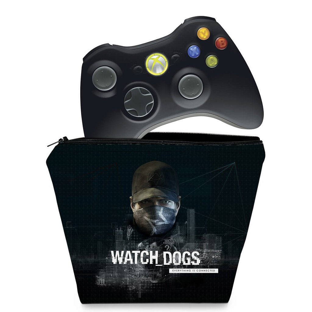 Capa Case Xbox 360 Controle - Watch Dogs