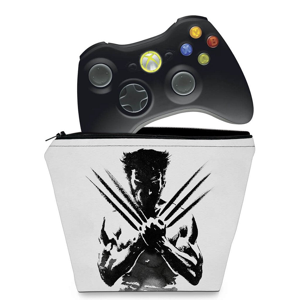 Capa Case Xbox 360 Controle - Wolverine X-men