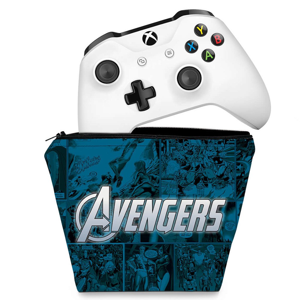 Capa Case Xbox One Controle - Avengers Vingadores Comics