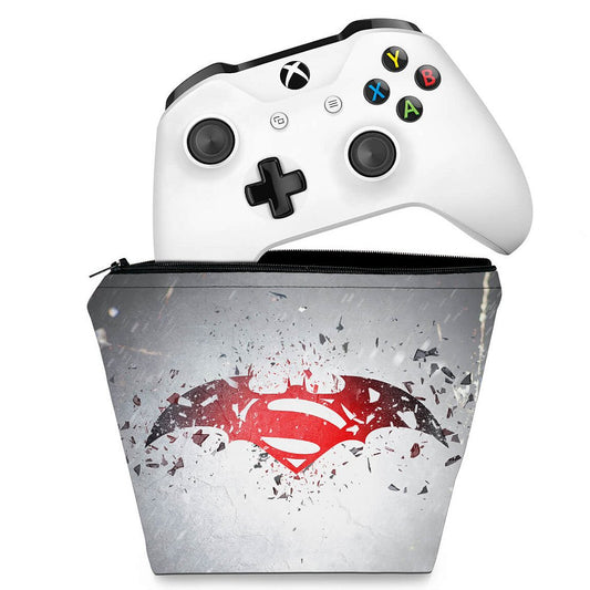 Capa Case Xbox One Controle - Batman vs Superman Logo