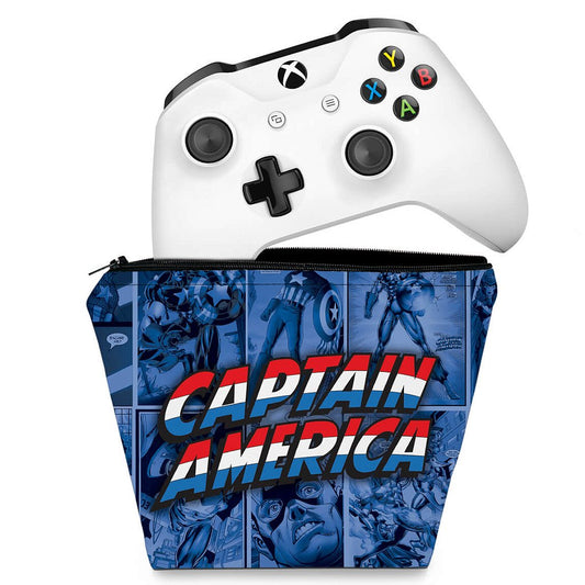 Capa Case Xbox One Controle - Capitão América Comics