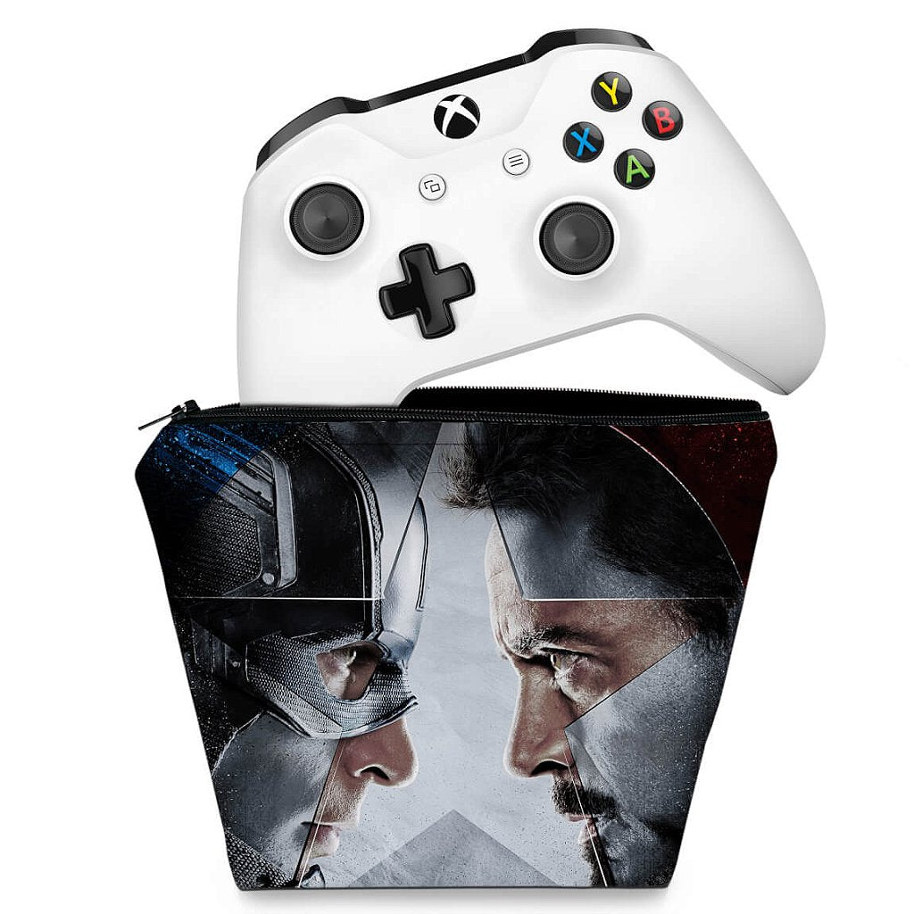 Capa Case Xbox One Controle - Capitão America - Guerra Civil
