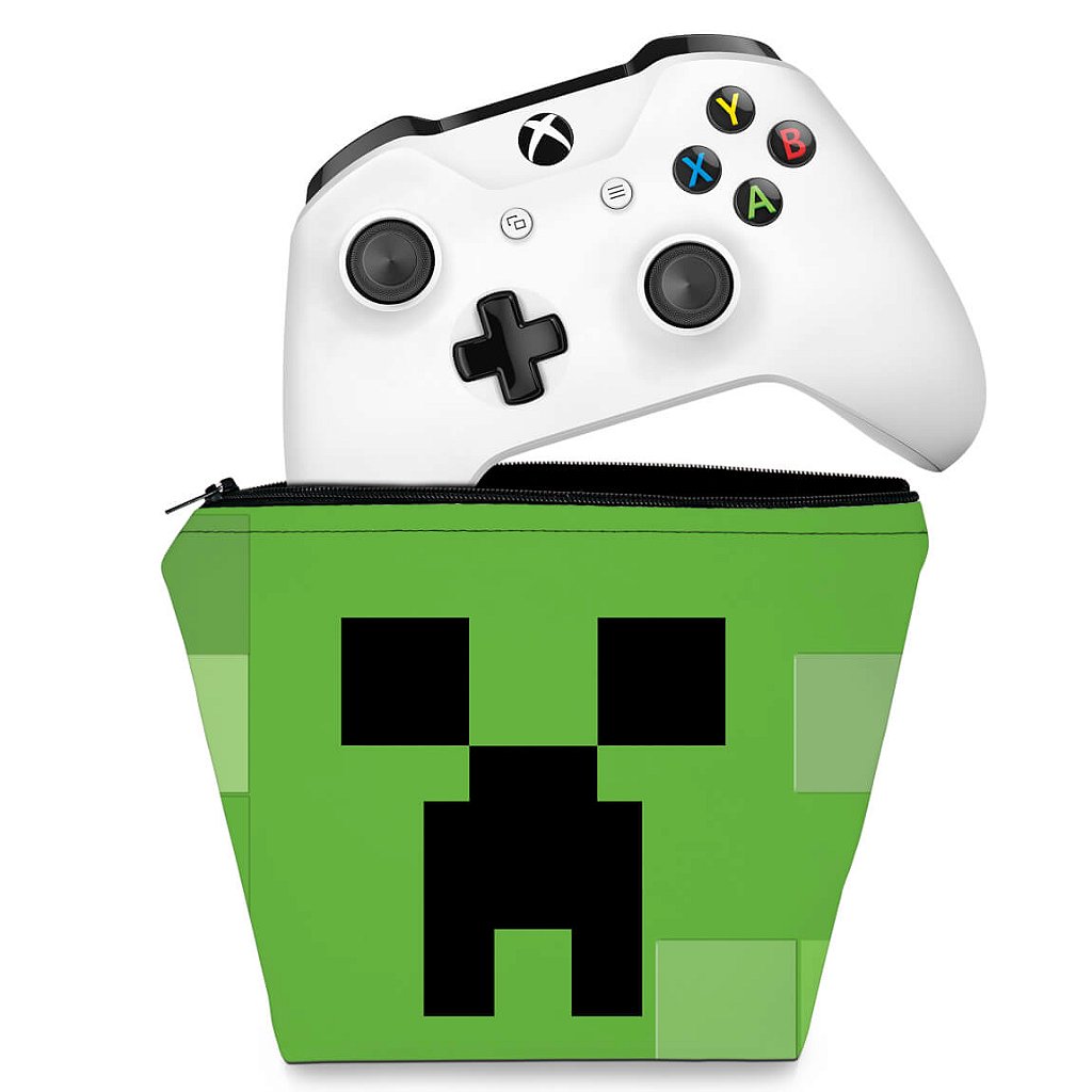 Capa Case Xbox One Controle - Creeper Minecraft