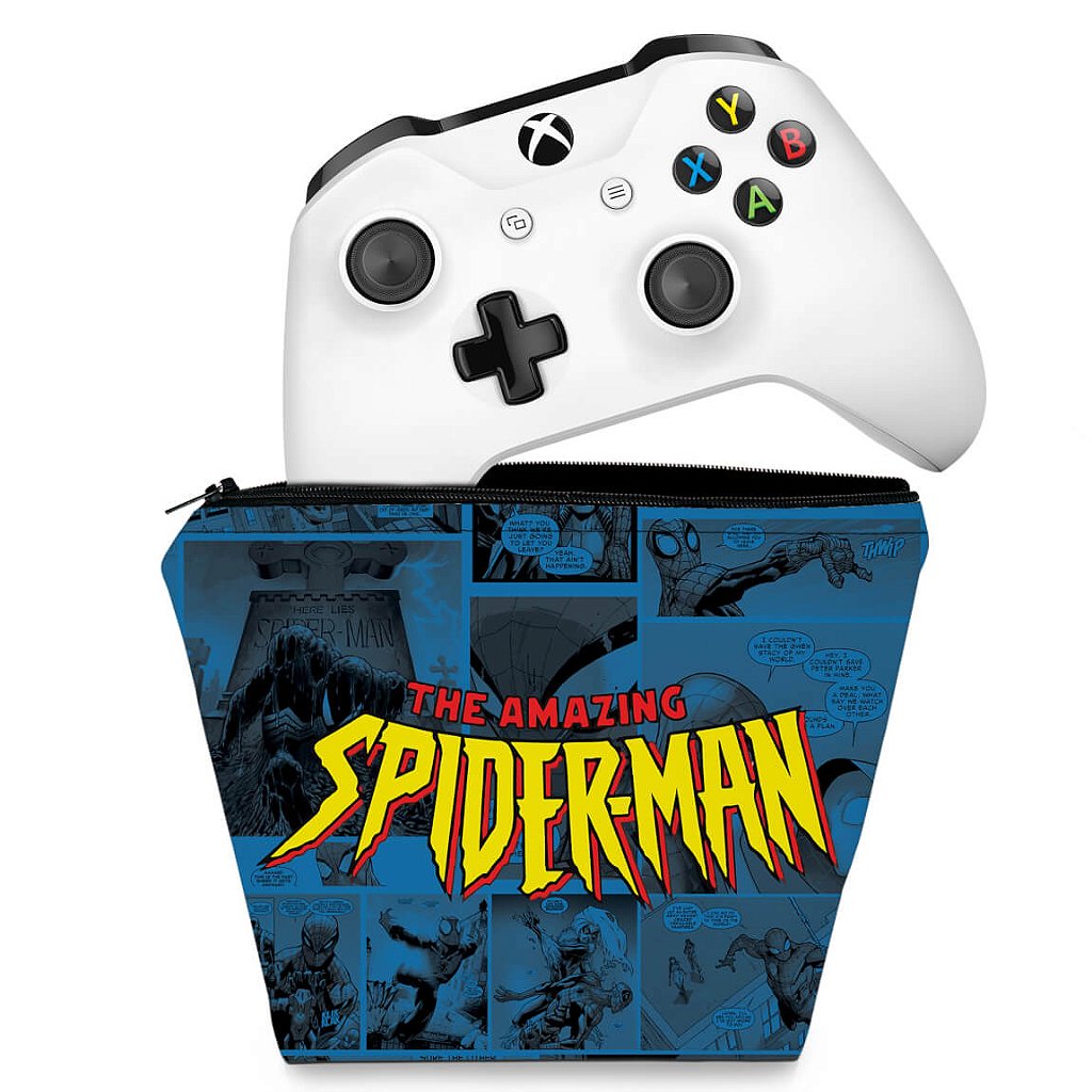 Capa Case Xbox One Controle - Homem-Aranha Spider-Man Comics
