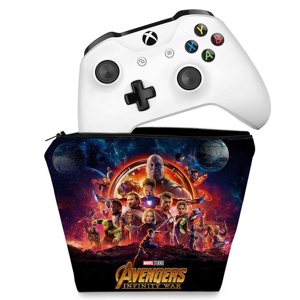 Capa Case Xbox One Controle - Os Vingadores: Guerra Infinita