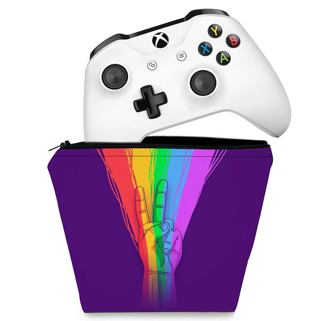 Capa Case Xbox One Controle - Rainbow Colors Colorido