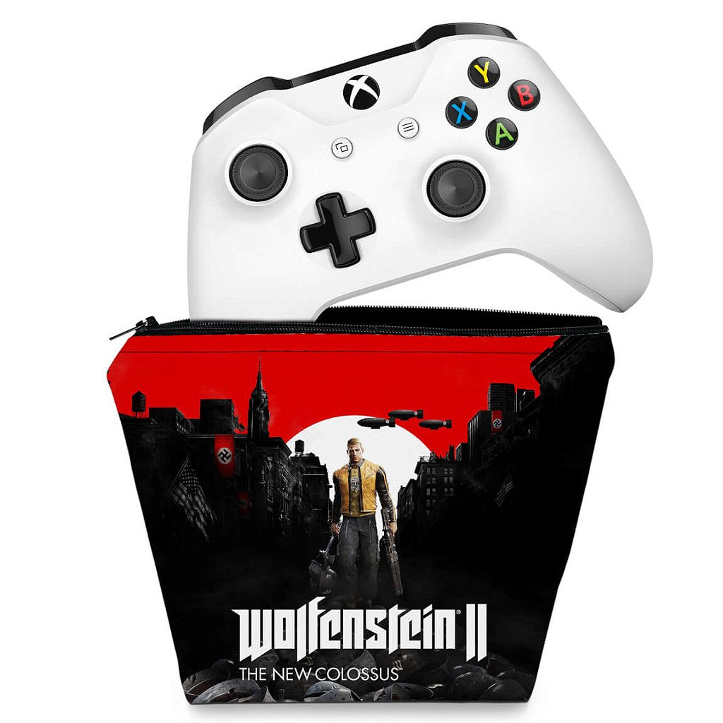 Capa Case Xbox One Controle - Wolfenstein 2 New Order