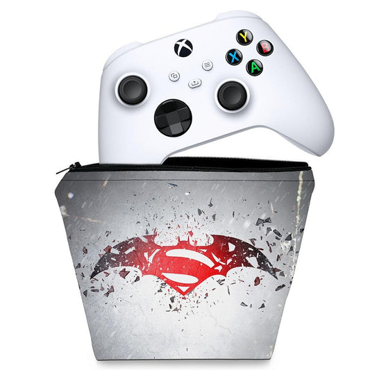 Capa Case Xbox Series S X Controle - Batman Vs Superman Logo