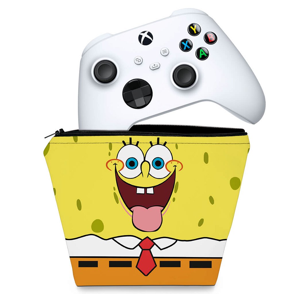 Capa Case Xbox Series S X Controle - Bob Esponja