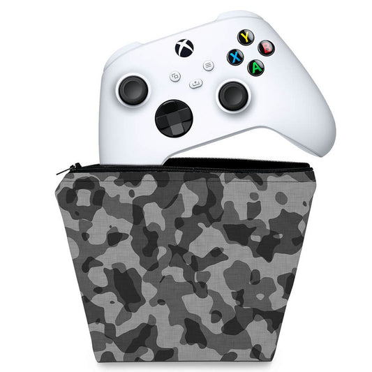 Capa Case Xbox Series S X Controle - Camuflado Cinza