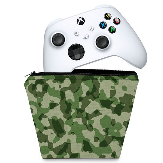 Capa Case Xbox Series S X Controle - Camuflado Verde