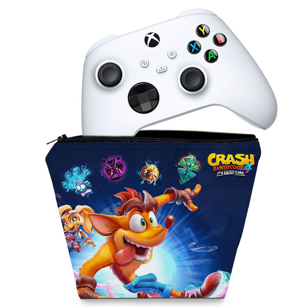 Capa Case Xbox Series S X Controle - Crash Bandicoot 4
