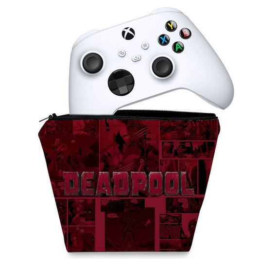 Capa Case Xbox Series S X Controle - Deadpool Comics