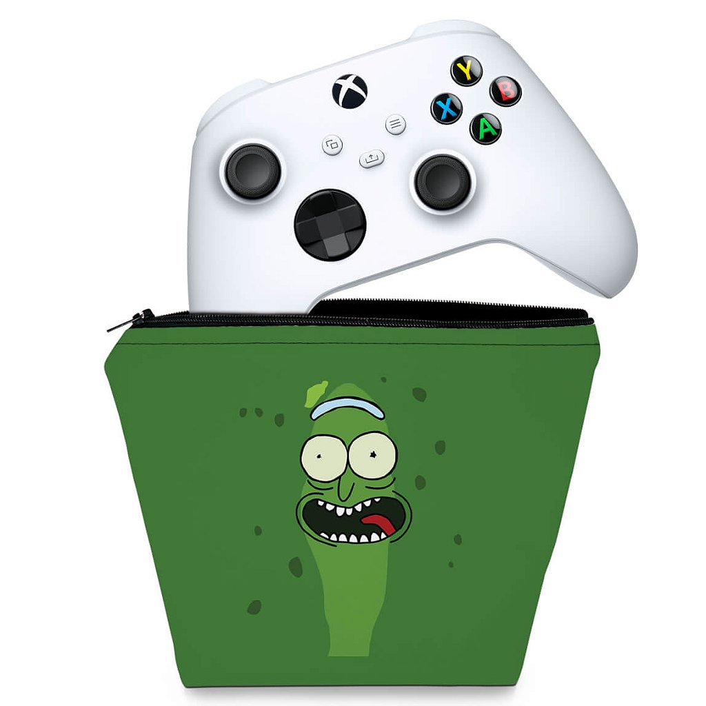 Capa Case Xbox Series S X Controle - Pickle Rick And Morty
