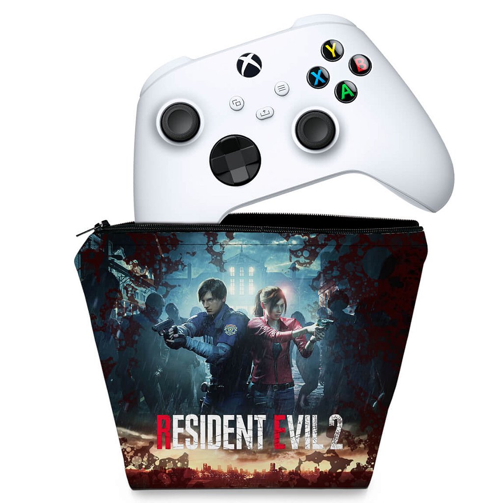 Capa Case Xbox Series S X Controle - Resident Evil 2 Remake