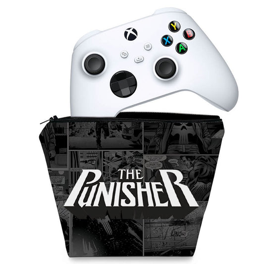 Capa Case Xbox Series S X Controle - The Punisher Justiceiro Comics
