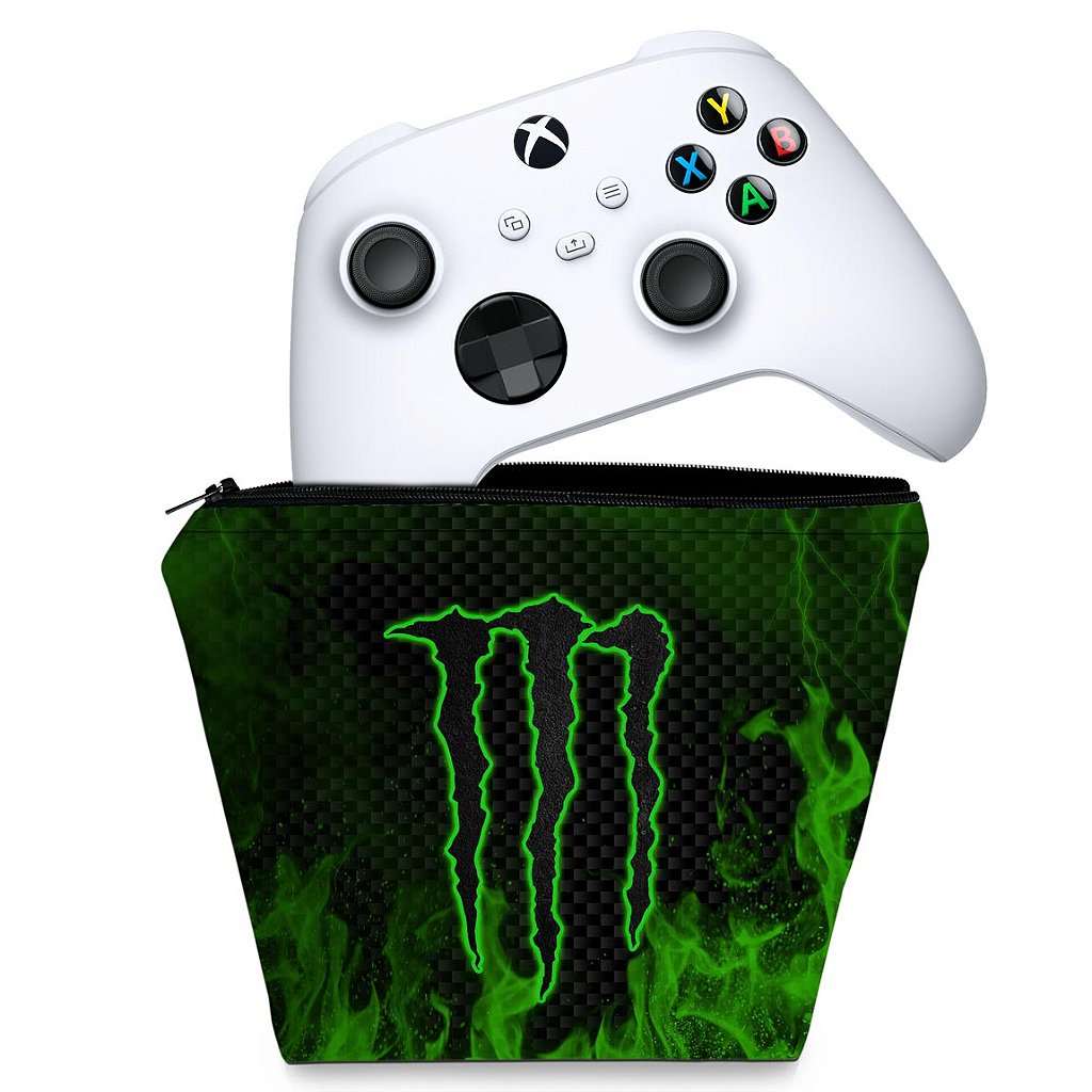 Capa Case Xbox Series S X Controle - Monster Energy Drink