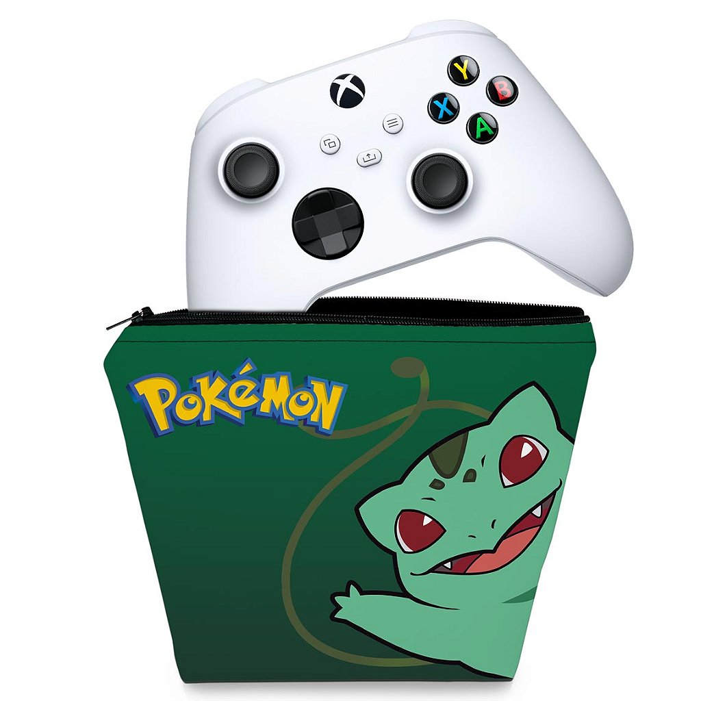 Capa Case Xbox Series S X Controle - Pokemon Bulbasaur