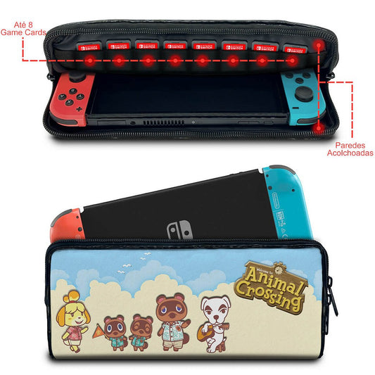 Case Nintendo Switch Bolsa Estojo - Animal Crossing