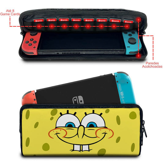 Case Nintendo Switch Bolsa Estojo - Bob Esponja