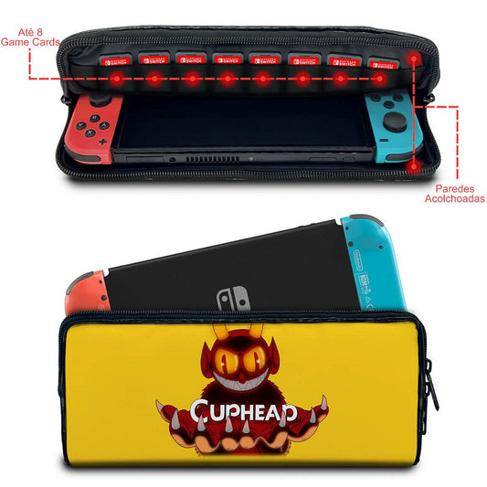 Case Nintendo Switch Bolsa Estojo - Cuphead
