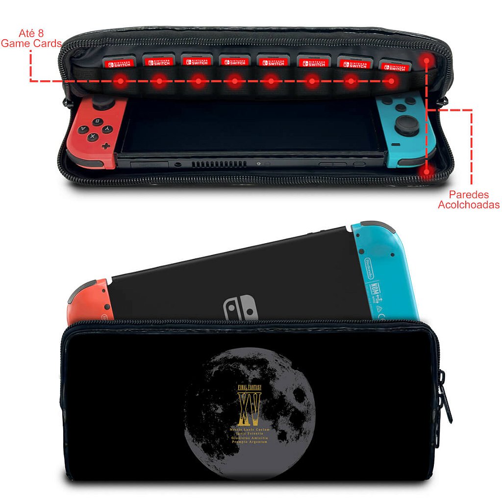 Case Nintendo Switch 1 Bolsa Estojo - Final Fantasy Xv - Pop Arte Skins - foto 2