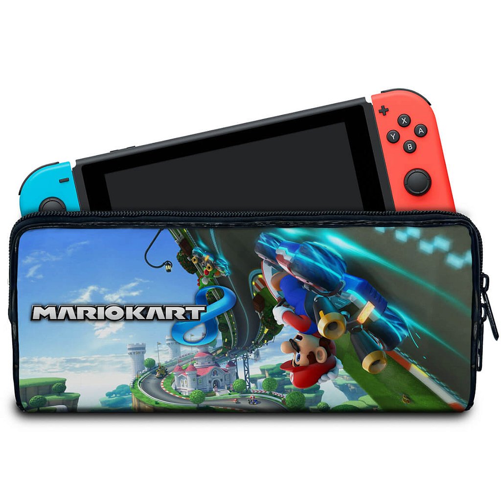 Case Nintendo Switch Bolsa Estojo - Mario Kart 8