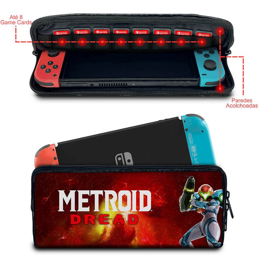 Case Nintendo Switch Bolsa Estojo - Metroid Dread