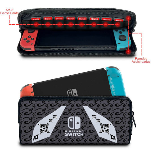 Case Nintendo Switch Bolsa Estojo - Monster Hunter Rise