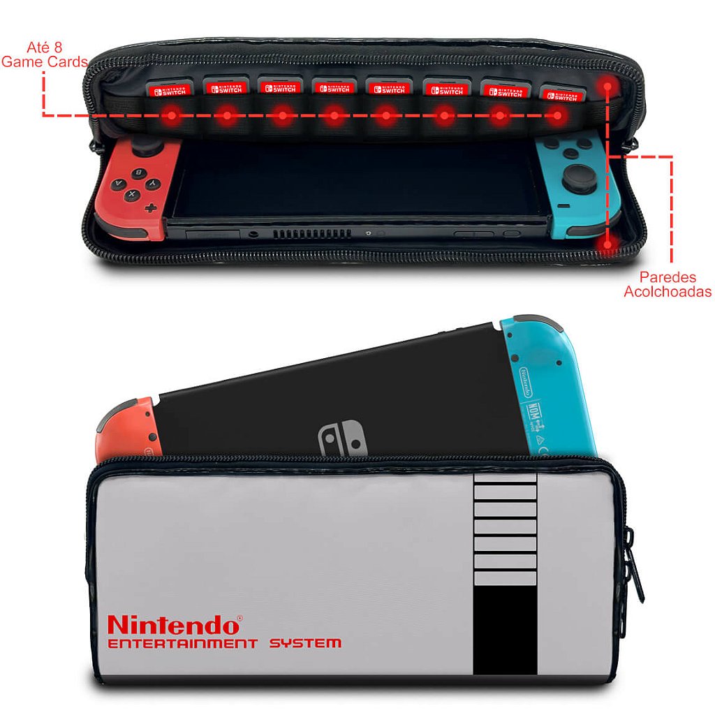 Case Nintendo Switch 1 Bolsa Estojo - Nintendinho Nes - Pop Arte Skins - foto 2