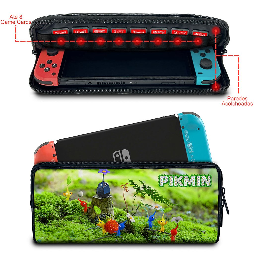 Case Nintendo Switch 1 Bolsa Estojo - Pikmin - Pop Arte Skins - foto 2