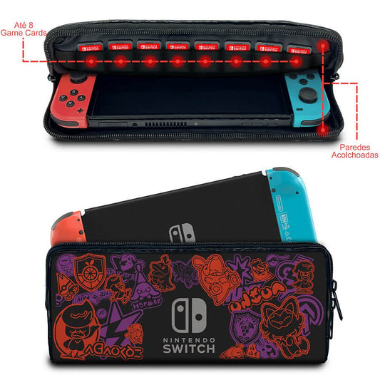 Case Nintendo Switch Bolsa Estojo - Pokémon Scarlet e Violet