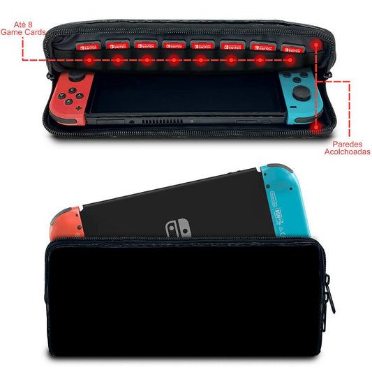 Case Nintendo Switch Bolsa Estojo - Preta All Black
