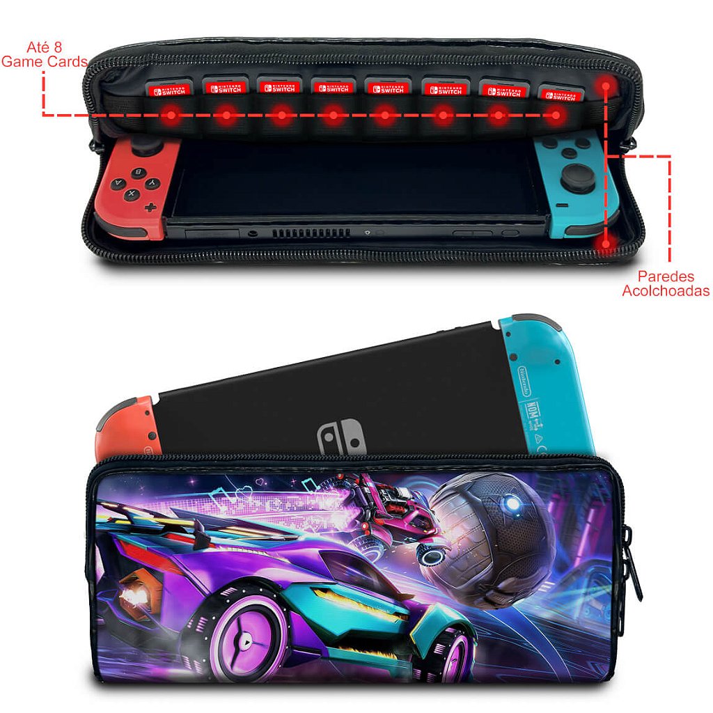 Case Nintendo Switch 1 Bolsa Estojo - Rocket League - Pop Arte Skins - foto 2