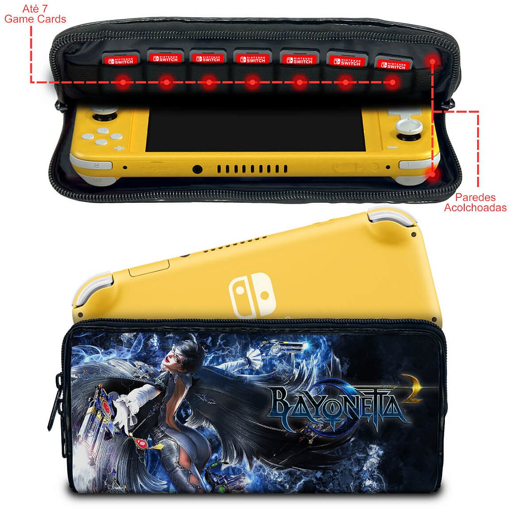 Case Nintendo Switch 1 Lite Bolsa Estojo - Bayonetta 2 - Pop Arte Skins - foto 2