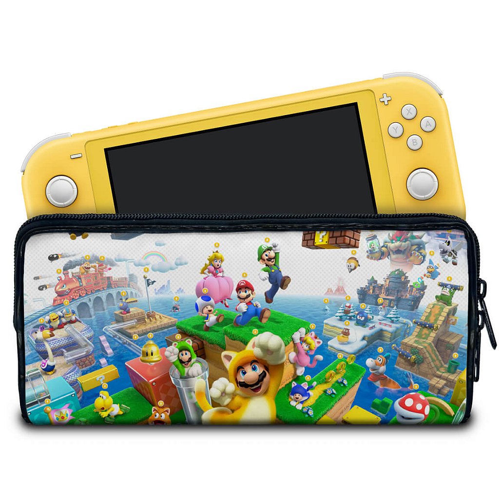 Case Nintendo Switch Lite Bolsa Estojo - Bowser s Fury
