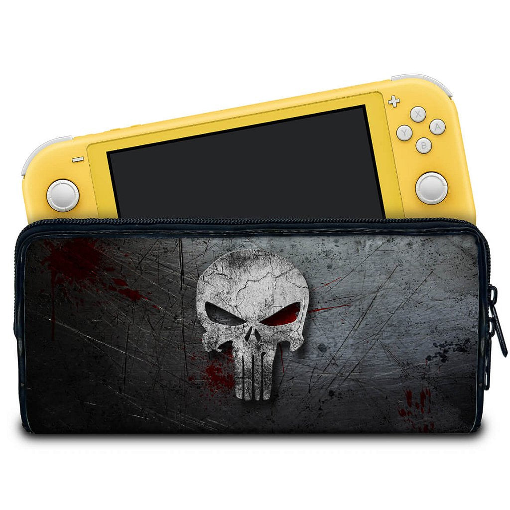 Case Nintendo Switch Lite Bolsa Estojo - The Punisher Justiceiro