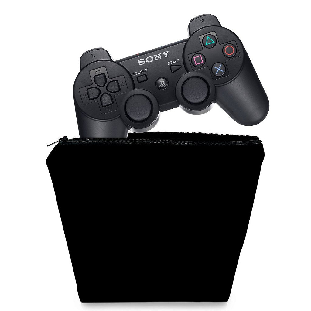 Capa Case PS3 Controle - Preta All Black