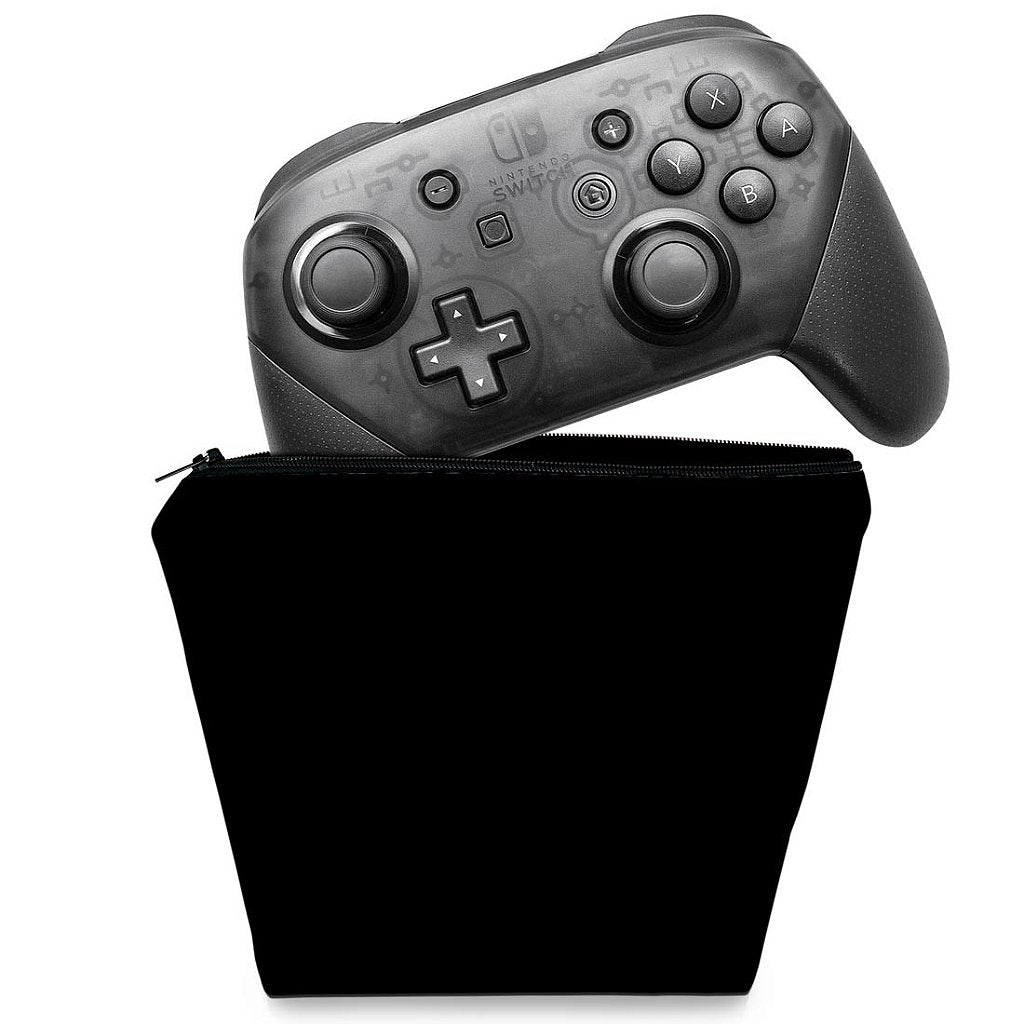 Capa Case Nintendo Switch Pro Controle - Preta All Black