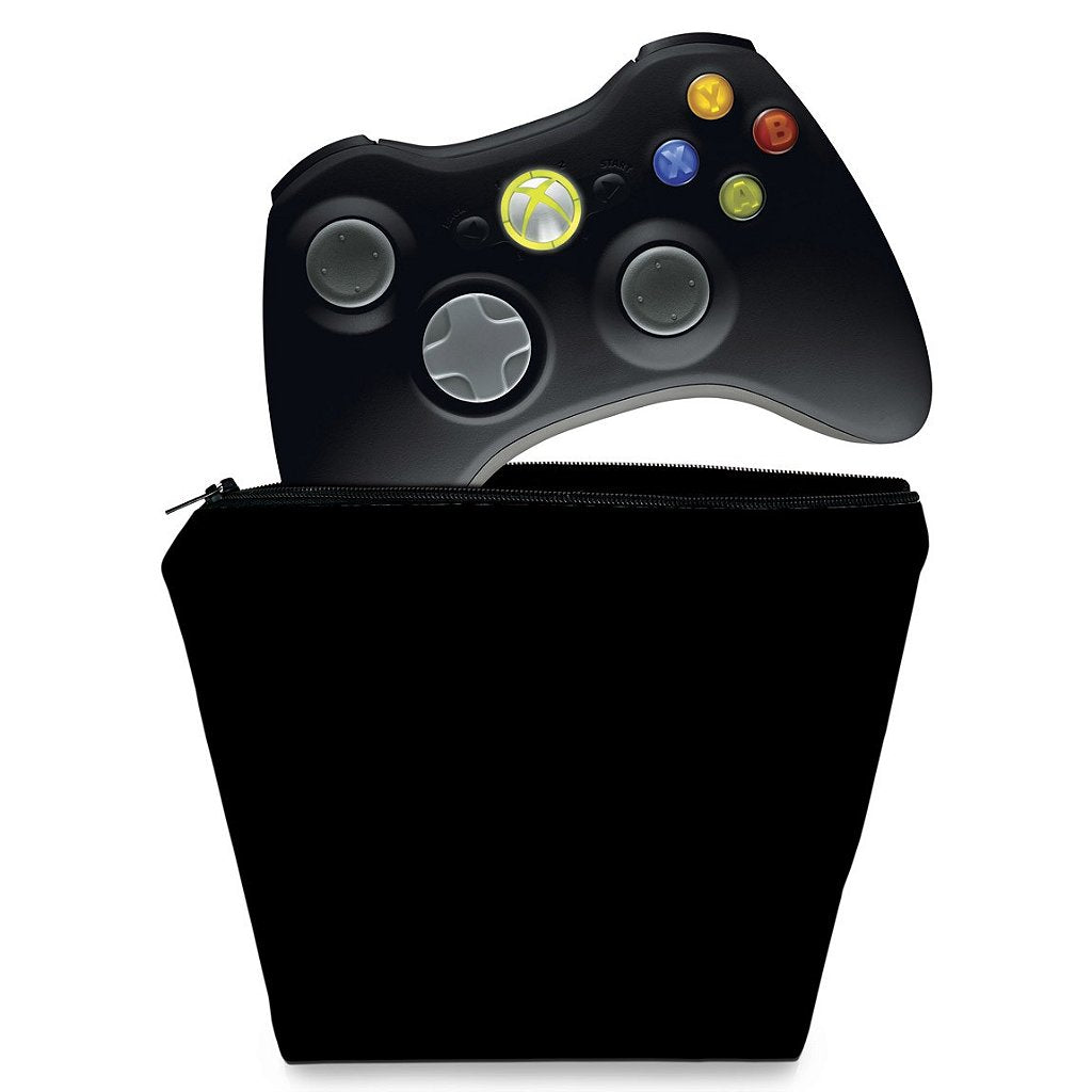Capa Case Xbox 360 Controle - Preta All Black