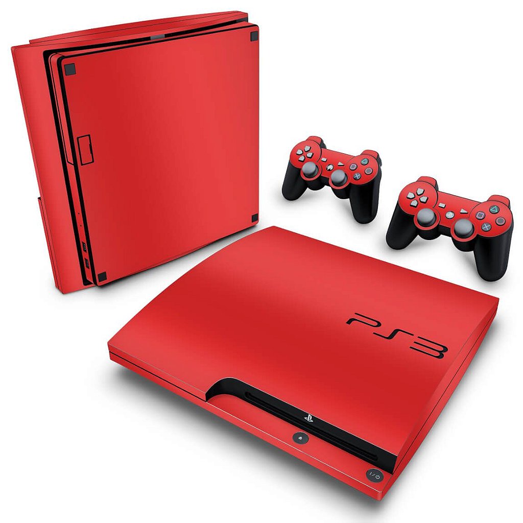 Skin Anti-Rage PS3 Slim - Vermelho