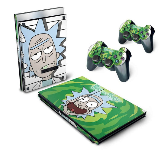 Skin Anti-Rage PS2 Slim - Rick And Morty