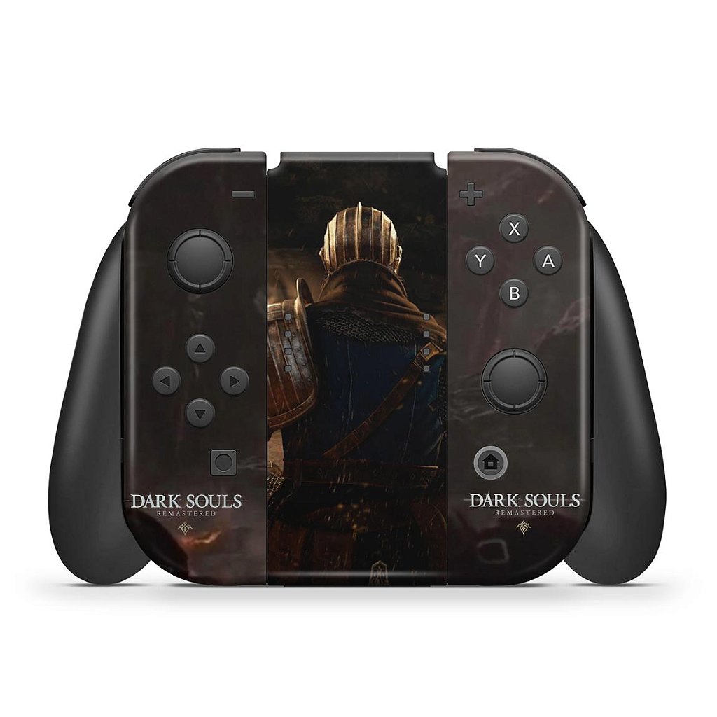 KIT Capa Anti Poeira e Skin Anti-Rage Nintendo Switch 1 Oled - Dark Souls Remastered - Pop Arte Skins - foto 5