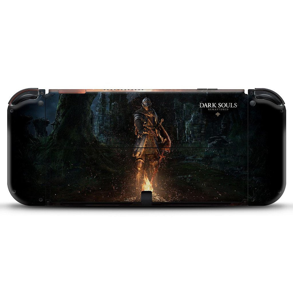 KIT Capa Anti Poeira e Skin Anti-Rage Nintendo Switch 1 Oled - Dark Souls Remastered - Pop Arte Skins - foto 4