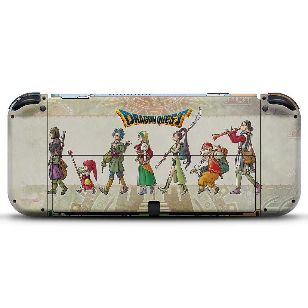 KIT Capa Anti Poeira e Skin Anti-Rage Nintendo Switch 1 Oled - Dragon Quest - Pop Arte Skins - foto 4