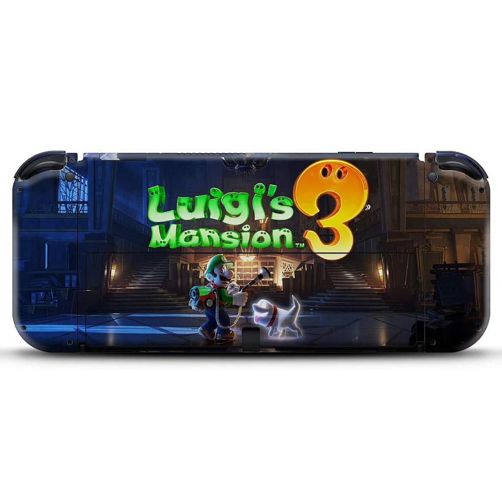 KIT Capa Anti Poeira e Skin Anti-Rage Nintendo Switch 1 Oled - Luigi's Mansion 3 - Pop Arte Skins - foto 4