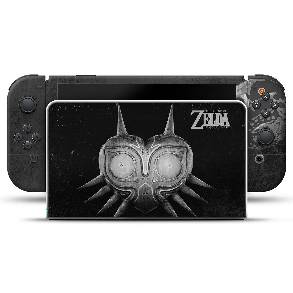 KIT Capa Anti Poeira e Skin Anti-Rage Nintendo Switch 1 Oled - Zelda: Majoras Mask - Pop Arte Skins - foto 3