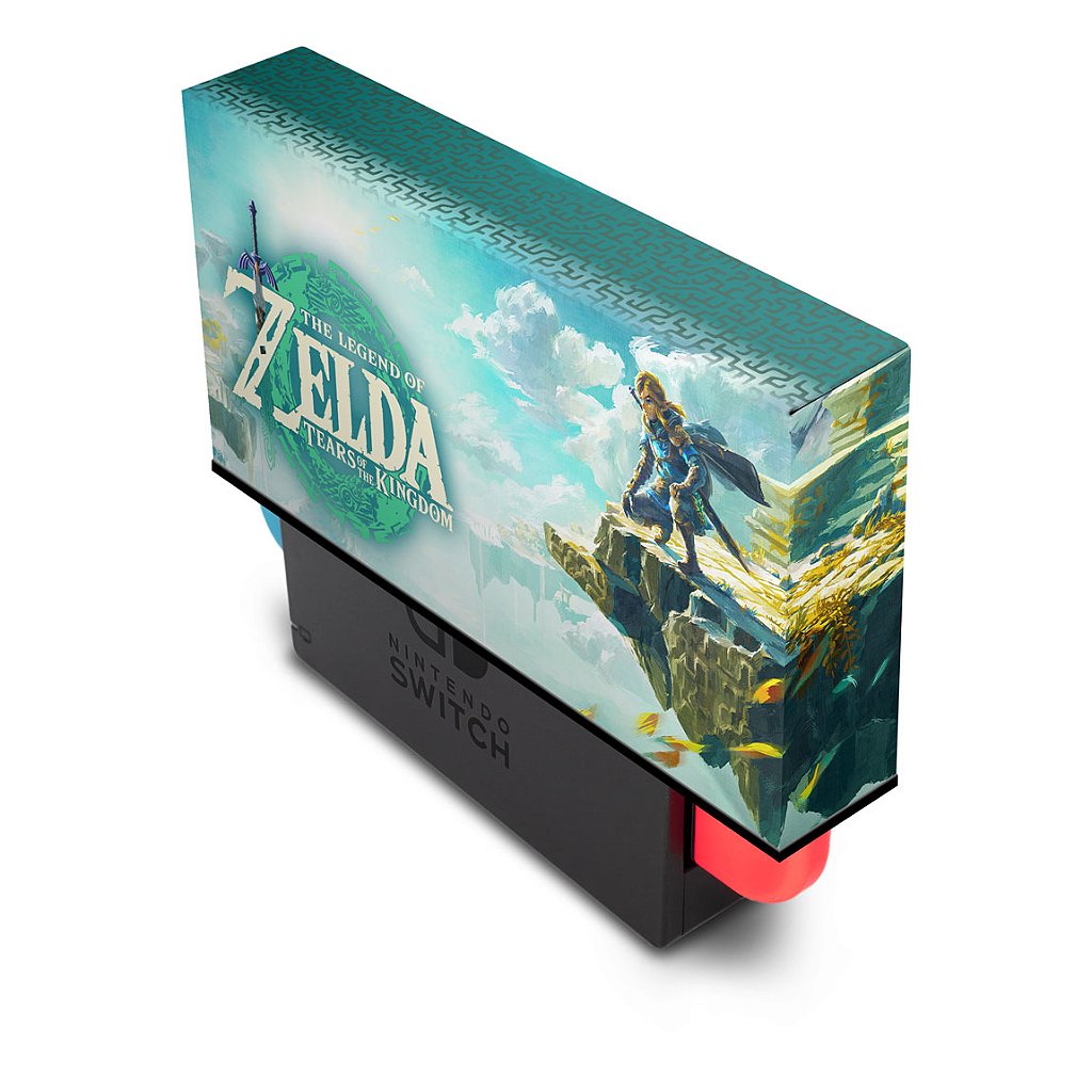 KIT Capa Anti Poeira e Skin Anti-Rage Nintendo Switch 1 Oled - Zelda Tears of the Kingdom - Pop Arte Skins - foto 2