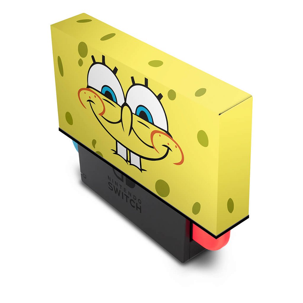KIT Capa Anti Poeira e Skin Anti-Rage Nintendo Switch 1 - Bob Esponja - Pop Arte Skins - foto 2